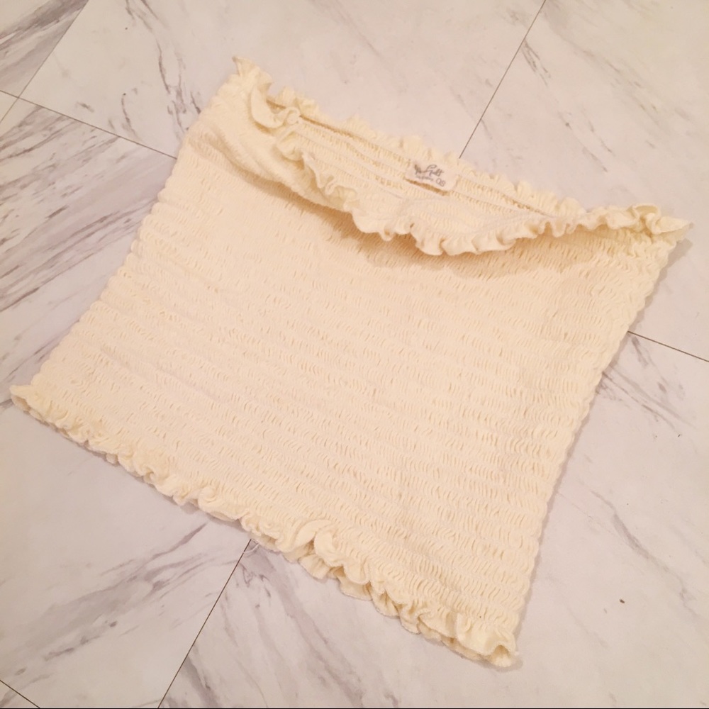 *sold* Light yellow cleo tube top brandy melville